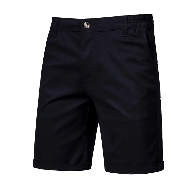 Men's Casual Solid Color Slim Fit Straight Shorts