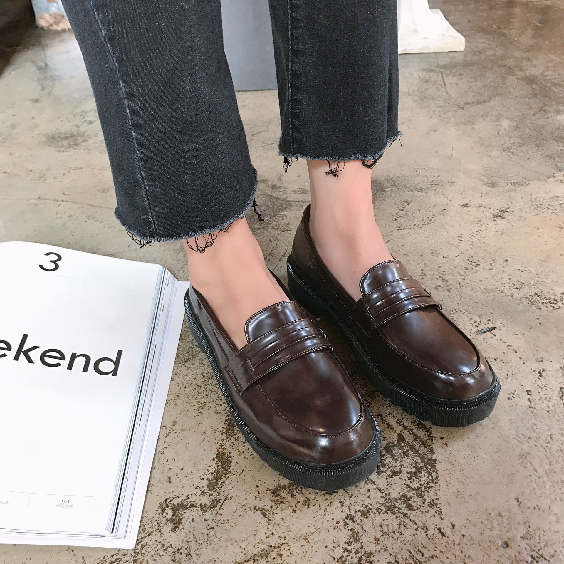 British College Style Small Leather Shoes