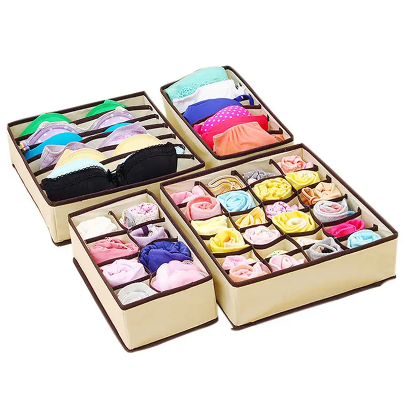 Underwear Storage Box Four-piece Set, Socks Box