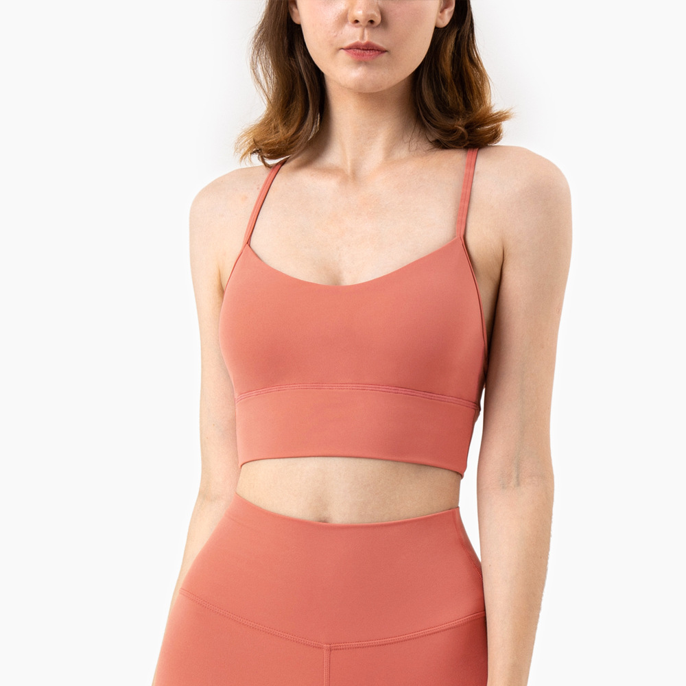 Title 2, Vest-Style Nude Sling Yoga Bra