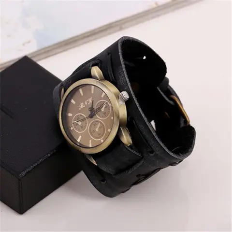 Accessories Watches Retro Cowhide Punk Men'S Wrist