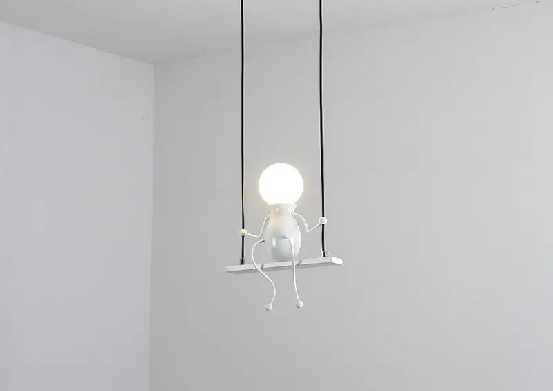 Nordic Modern Minimalist Wrought iron Chandelier Creative