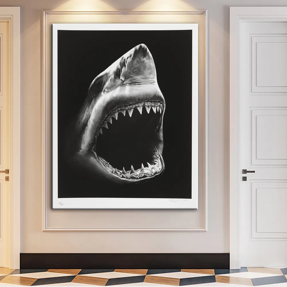 Modern Canvas Painting Shark Canvas Painting – image 4