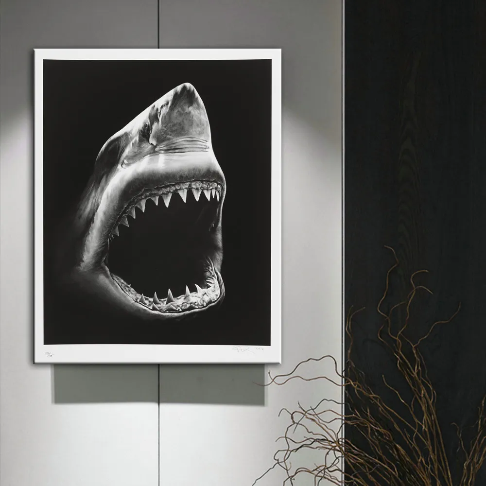 Modern Canvas Painting Shark Canvas Painting – image 5