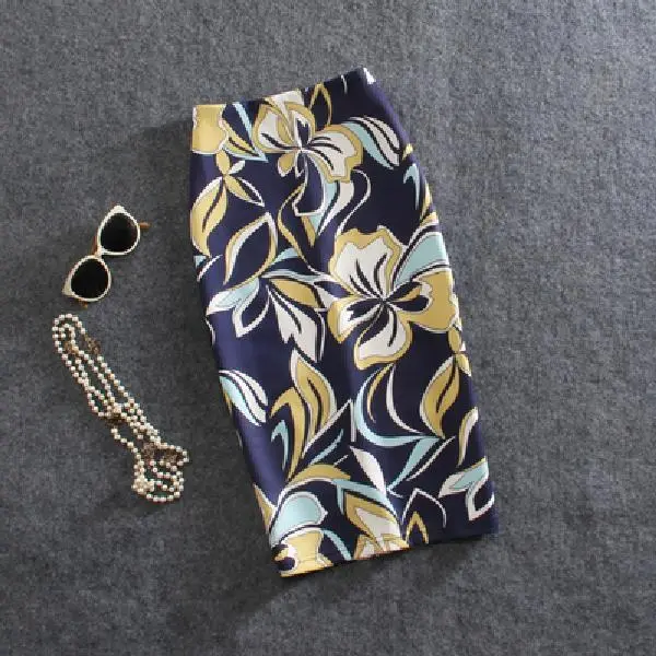 Ethnic Style Slim Slim Half Length Bag Hip Knee Mid Length Pencil Skirt No123 - Shop at LoveMi