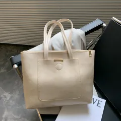 Bag Fashion Retro Simple Large Capacity Tote Bag Versatile Ins Super Fire Shoulder Bag Women''S Bag - White - View 1