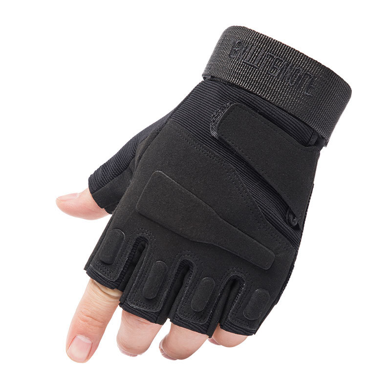 Black Half Finger Gloves