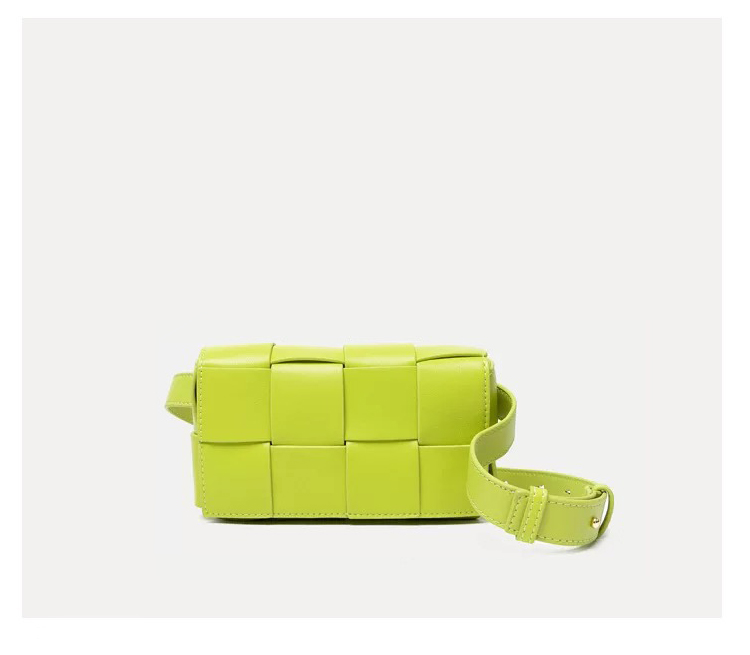 New Style Chest Bag, Leather Woven Small Square Bag