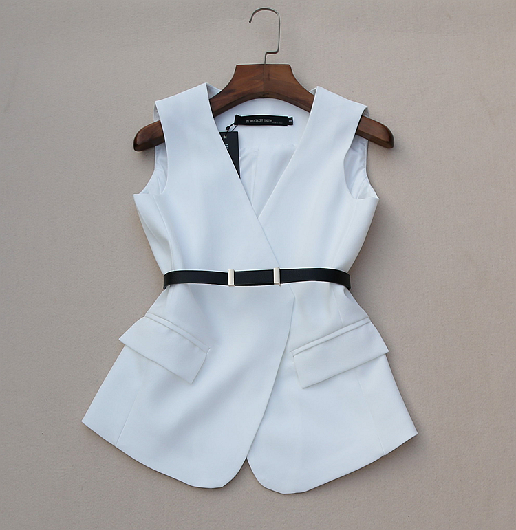 Free Shipping Spring And Autumn New Korean Fashion Suit Ladies Temperament Short Waistcoat Was Thin High Waist Wide Leg Trousers Two-Piece Suit