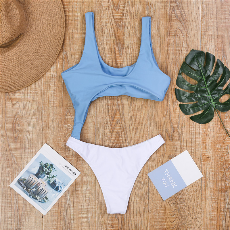 Fashion Women's Sexy Snake Print One-Piece Bikini