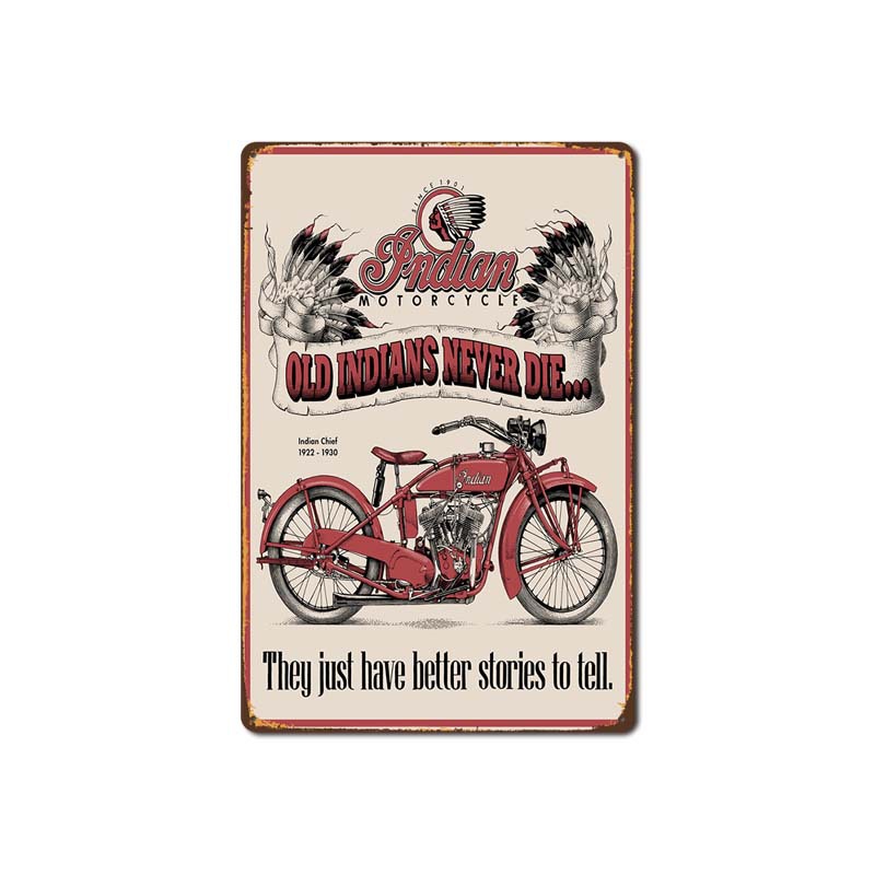 Cafe Retro Car Tin Painting
