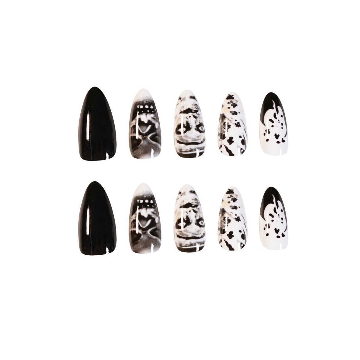 Title 1, Faux ongles pour homme Manucure Dark Punk Skull...