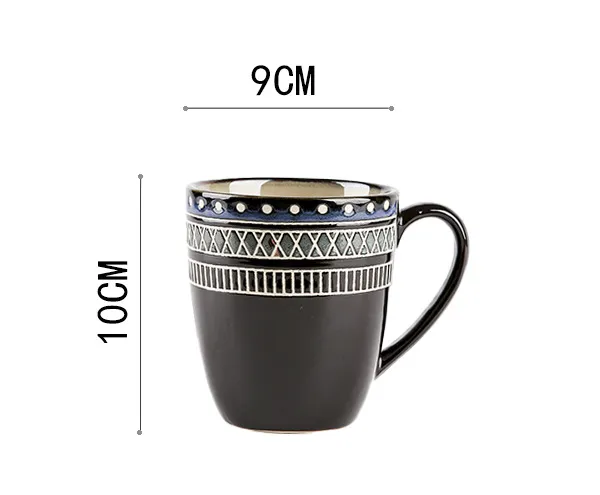 European Ceramic Tableware Set Relief Steak Plate Salad Bowl Rice Bowl Western Restaurant Fish Plate Cup I - Shop at LoveMi