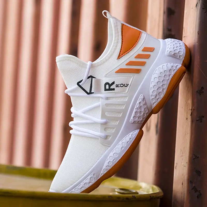 Fashion Flying Woven Running Men's Casual Sports Shoes