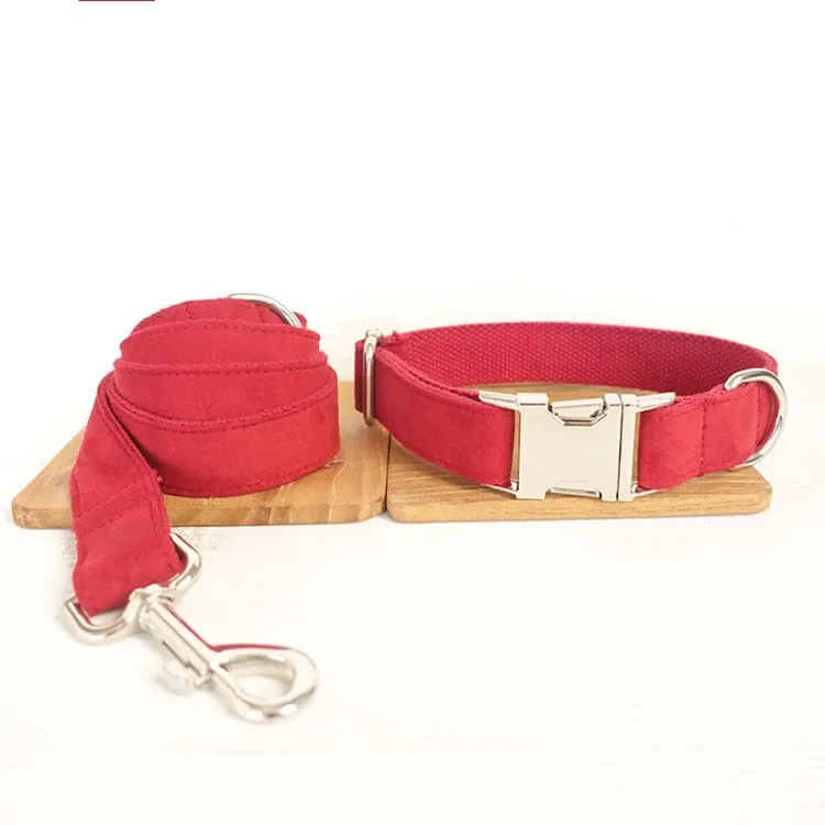 Pet Traction Collar Dog Collar - Red Aset