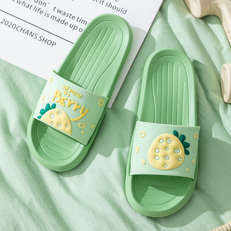 Lovely Slippers Women''S Summer Fashion Wear Bath Antiskid Men''S Home Couple Cool Slippers Stepping On Excrement Feeling Indoor Green - Shop at LoveMi