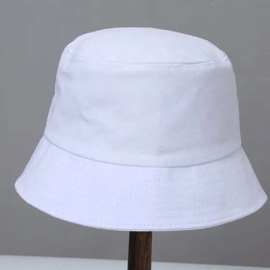Foreign Trade Japanese Cotton Denim Fisherman Hat Hat Basin Hat Printing Logo Bucket Hat Less Batch Custom Logo White - Shop at LoveMi