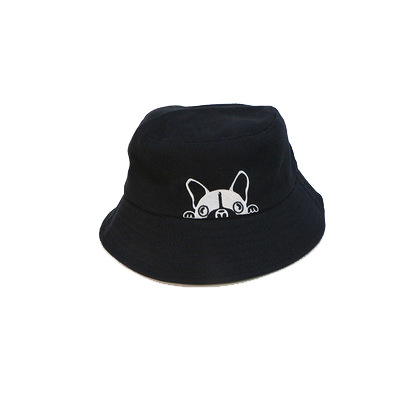 Fashion Casual Dog Embroidered Fisherman Hat