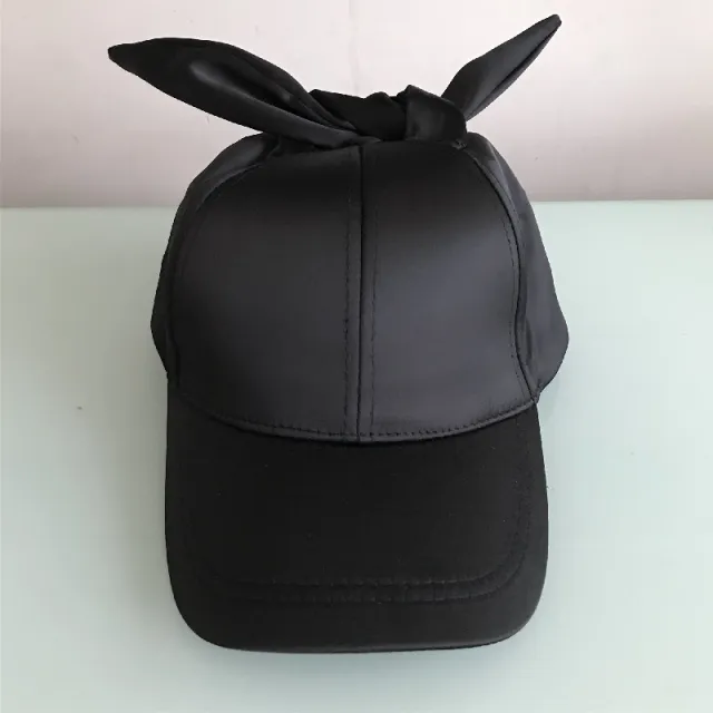 Korean Version Of The New Outdoor Bright Face Rhinestone Couple Bow Outing Sunhat Black - Shop at LoveMi