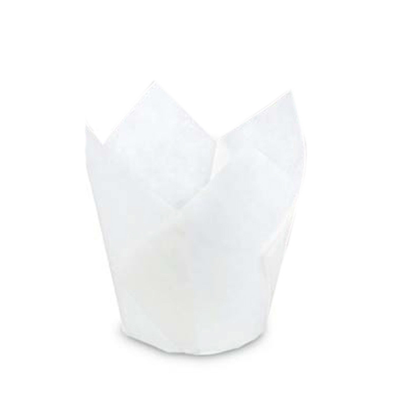 Tulip cake cup white