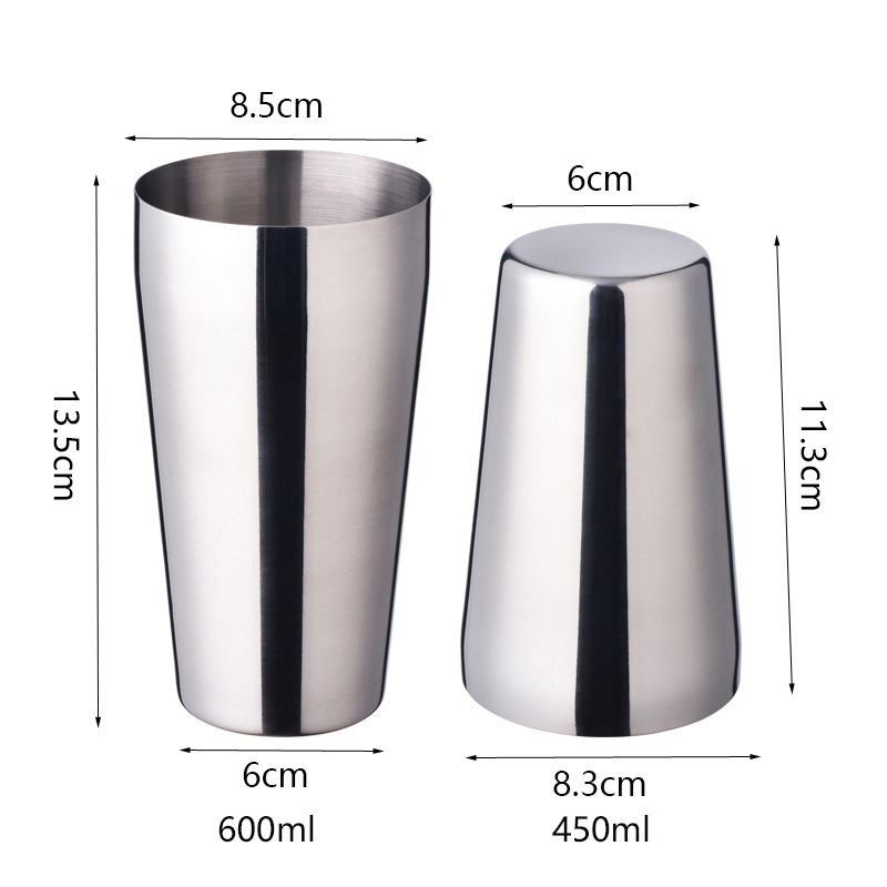 Stainless Steel Cocktail Shaker Ice Bucket Six piece Set 2Pcs - Shop at LoveMi