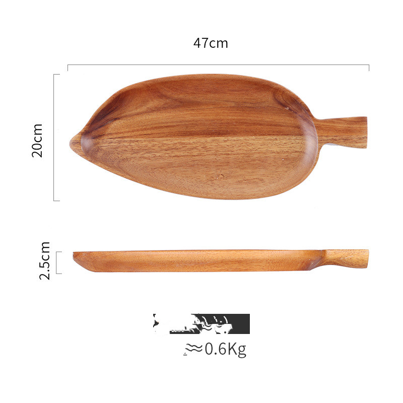 Quality Acacia Wooden Pallet Creative Leaf Type