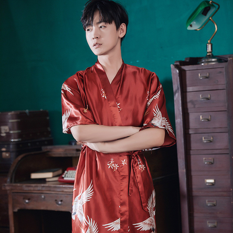 Two-piece Silk Pajamas Ice Silk Pajamas