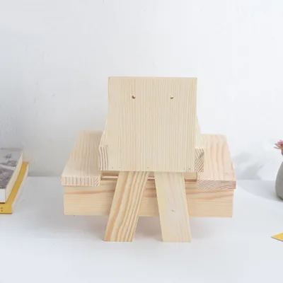 Wooden Squirrel Feeder Creative Diy Crafts Corn Nut Squirrel Table