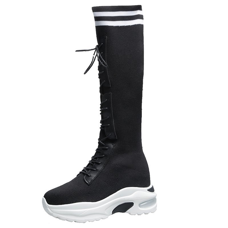 Breathable High top Lace up Women's Boots White - Shop at LoveMi