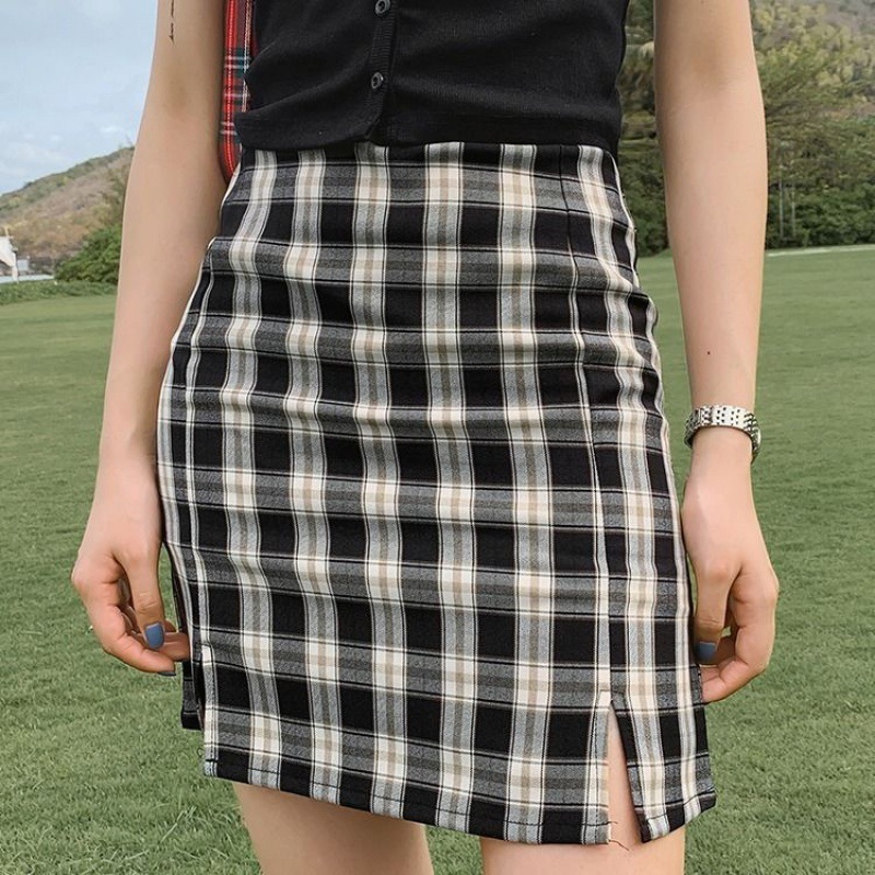 Female Student Korean Version Was Thin High Waist A-Line Skirt Skirt Female