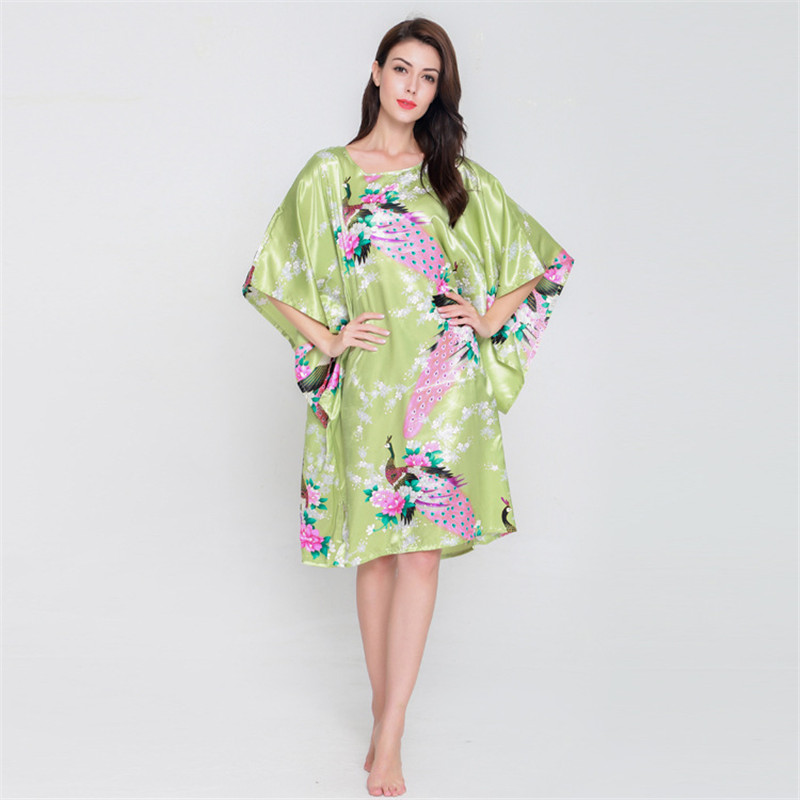 Thin Silk Pajamas Peacock Home Service