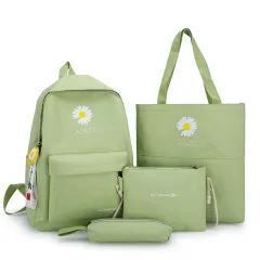 The New Middle School Student Schoolbag Girl Korean Style Small - Green - View 1