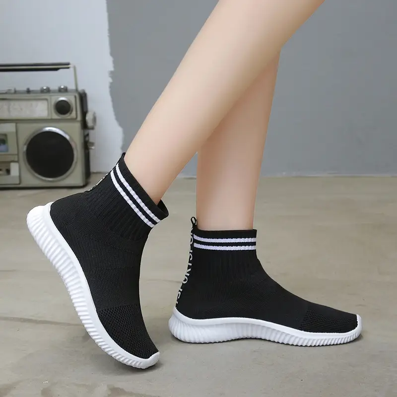 Breathable Stretch Platform Casual Shoes Student Single Shoes