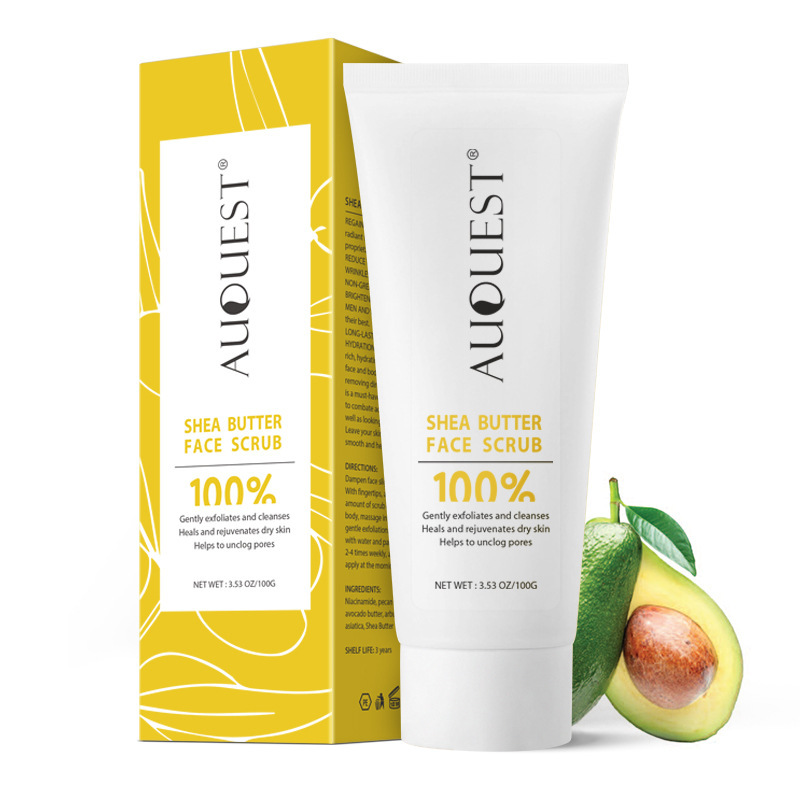 Auquest Shea Facial Scrub Cleansing, Moisturizing and Brightening Shea Body Scrub