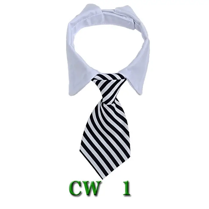Pet Neck Tie Dog Tie Striped Bib Scarf Bow
