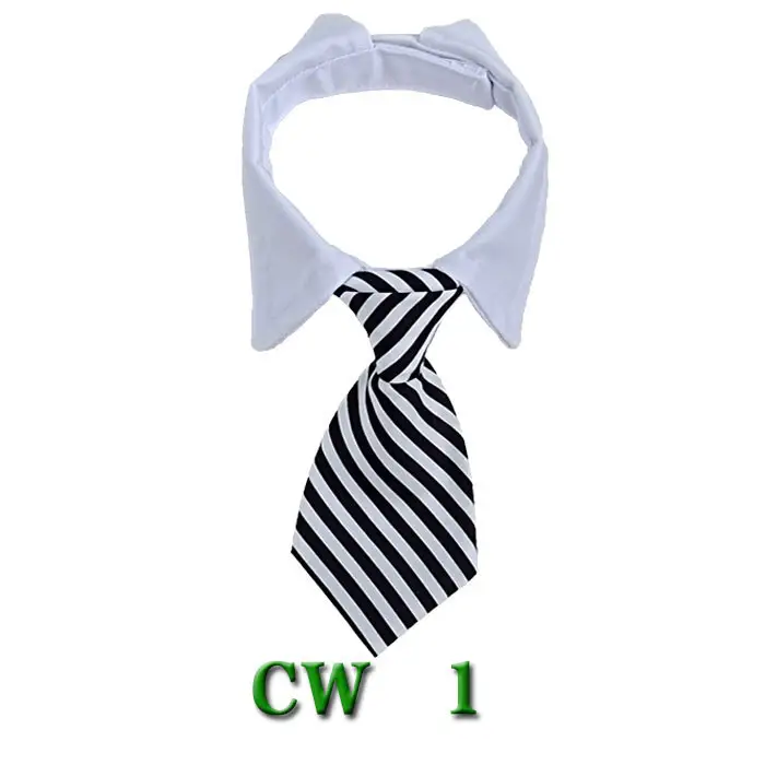 Pet Neck Tie Dog Striped Bib Scarf