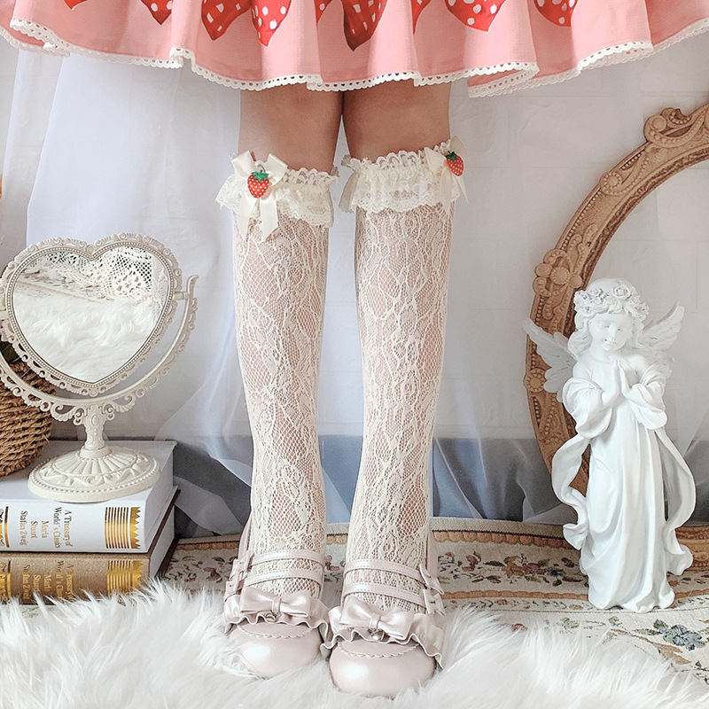 Title 2, Japanese Lace Mid-Tube Socks