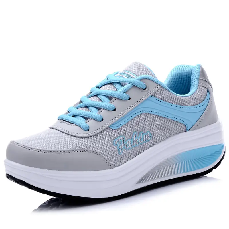 Thick-Soled Increased Leather Breathable Sneakers