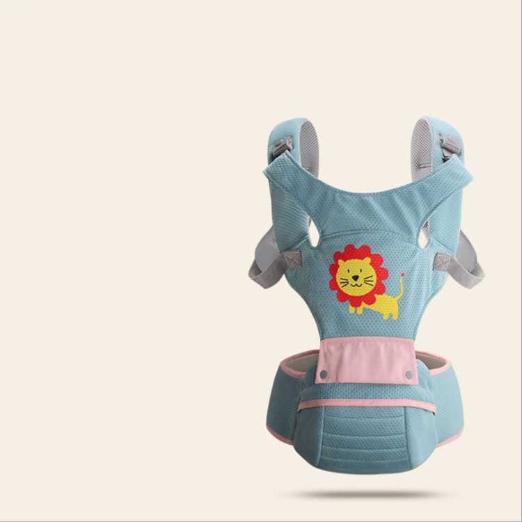 Newborn Baby Carrier Women Multifunctional Baby Carrier Baby Waist Stool Cotton T Shirts Dad Hands Free Baby Kangaroo Packet — foto 2