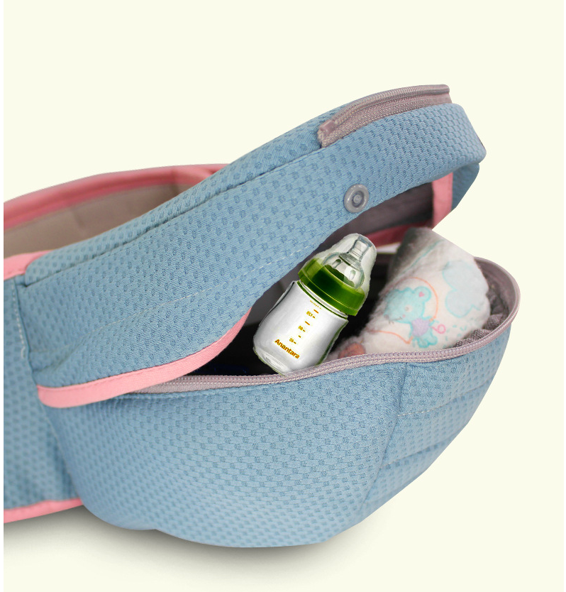 Newborn Baby Carrier Women Multifunctional Baby Carrier Baby Waist Stool Cotton T Shirts Dad Hands Free Baby Kangaroo Packet — foto 5