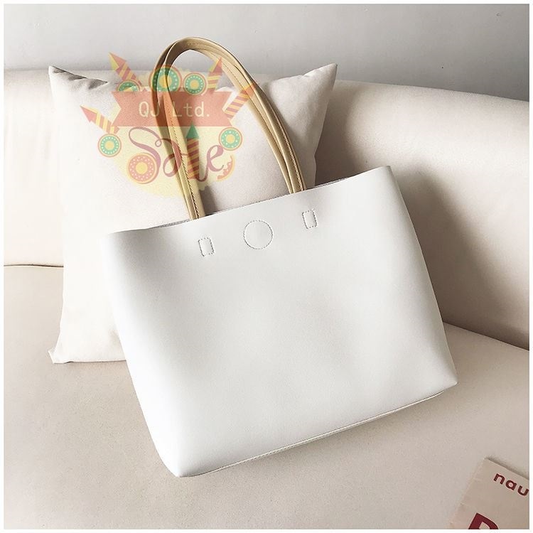 Fashion Korean Style Shoulder Bag High End Portable Tote Bag White - Shop at LoveMi