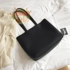 Fashion Korean Style Shoulder Bag High-End Portable Tote Bag - Black - View 1