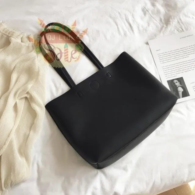 Fashion Korean Style Shoulder Bag High End Portable Tote Bag Black - Shop at LoveMi