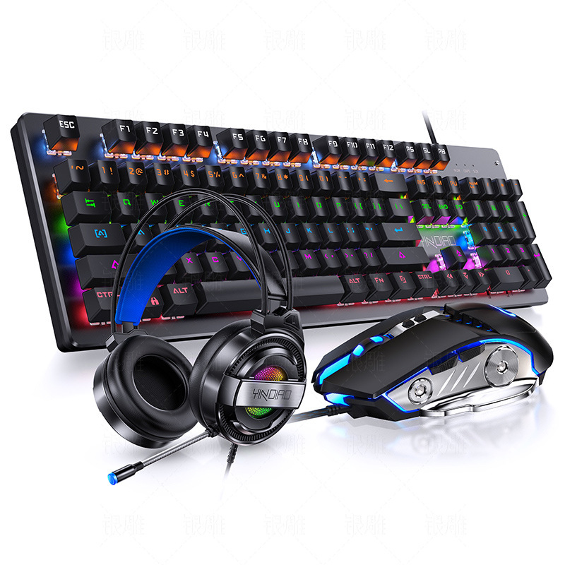 Gaming Punk Wired tastatur og mus Kit - Miniatyr 2
