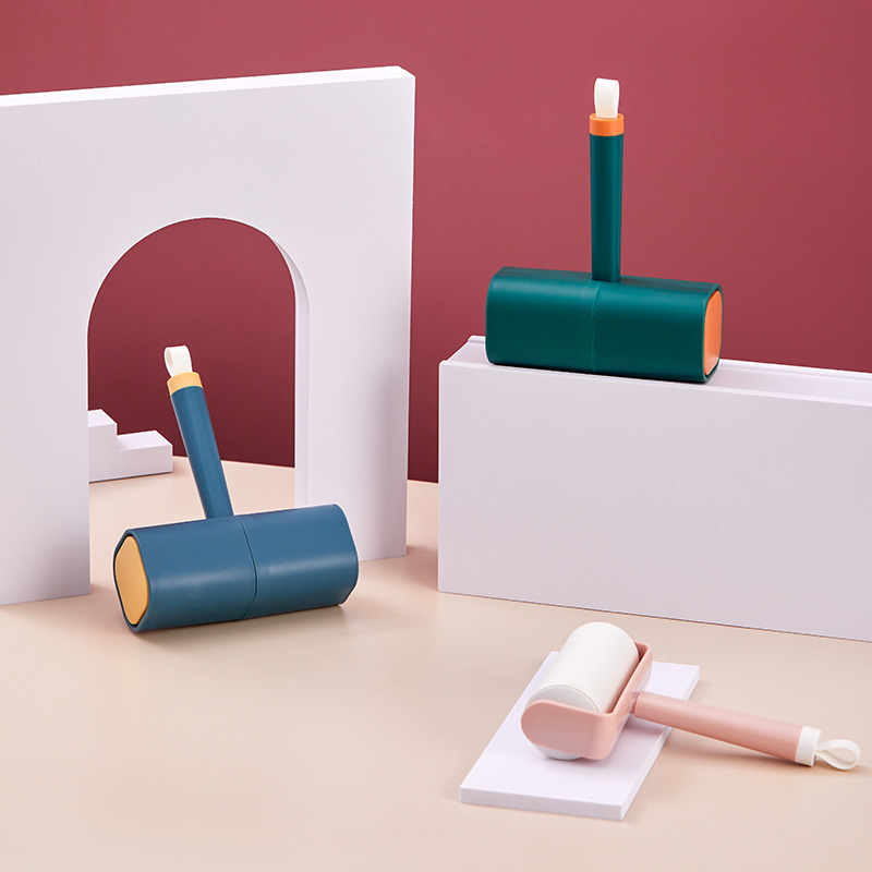 Contrasting Color Sticking Device Roller Tearable Clothes Roller Brushing Pet Bristles