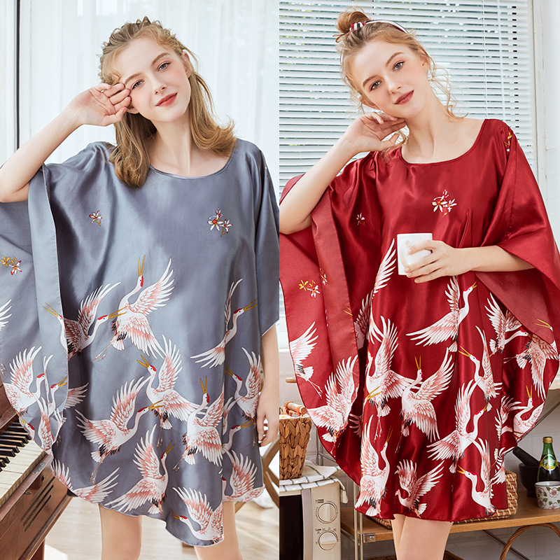 Title 5, Yaoting Ice Silk Silk Pajamas Ladies Summer Bat...