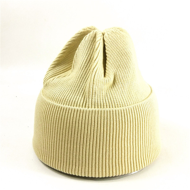 Women's Autumn And Winter Korean Style Japanese All Match Knitted Hat Beige - Shop at LoveMi