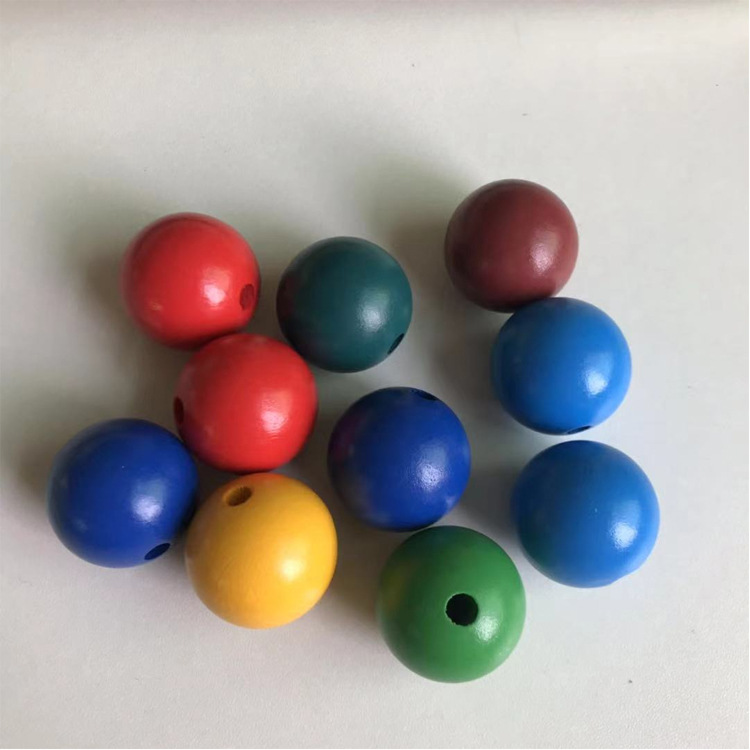 10small 3cm colored beads