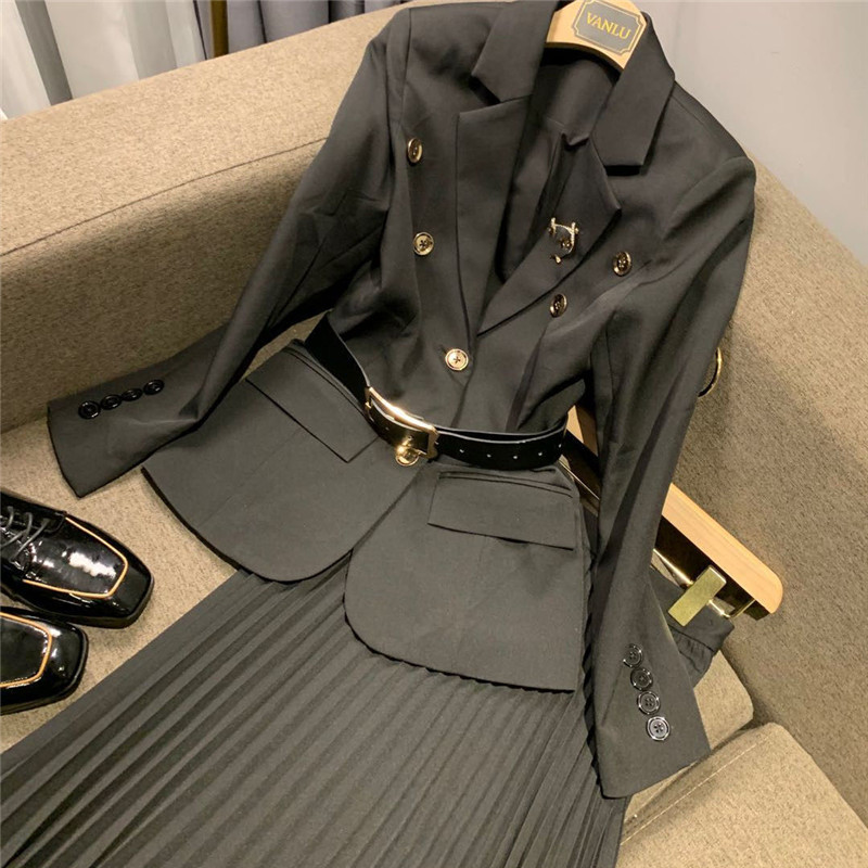 Two-piece High-waisted Small Fragrant Half Skirt Set