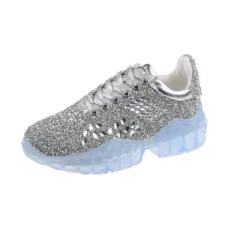 The New Vulcanized Thick-Soled Full-Drilled Casual Sports